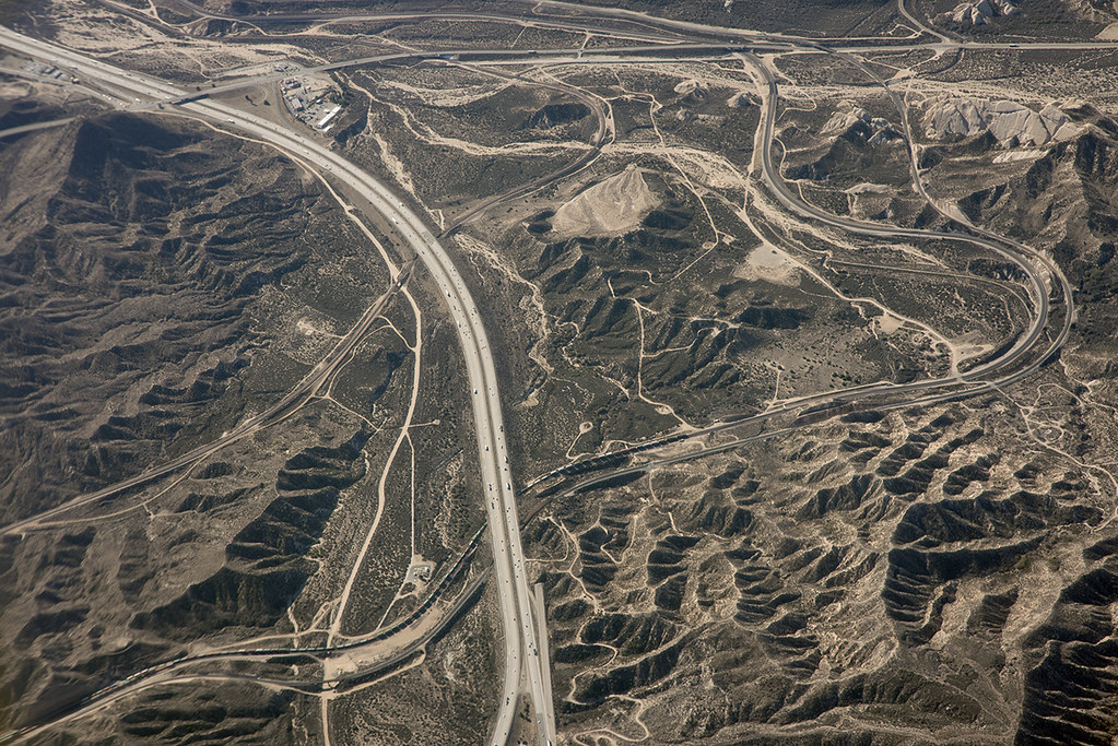 Aerial view of Cajon Pass, San Bernardino County, Californ… Flickr