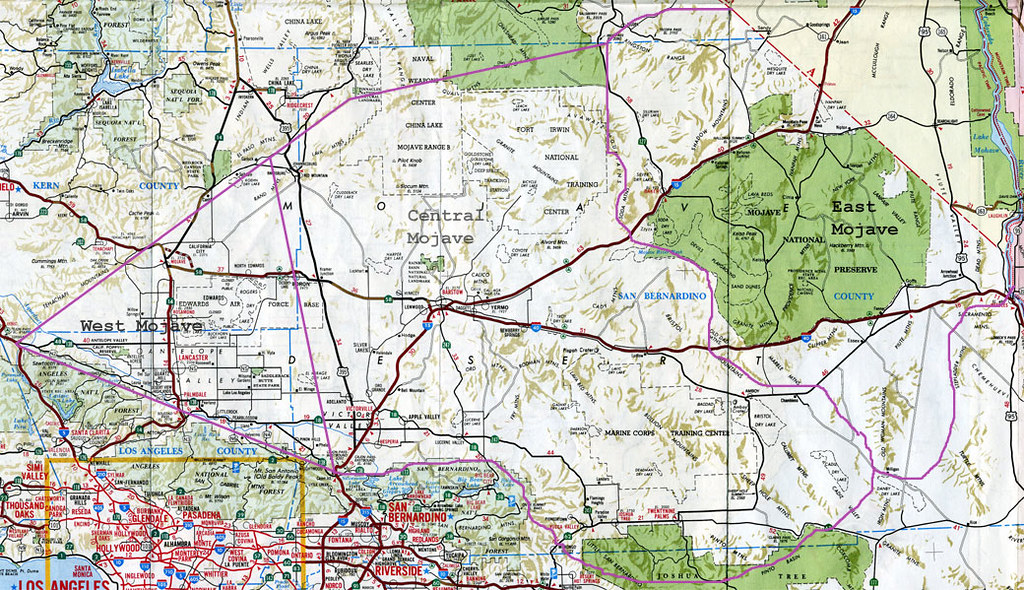 Mojave Desert Trail Map