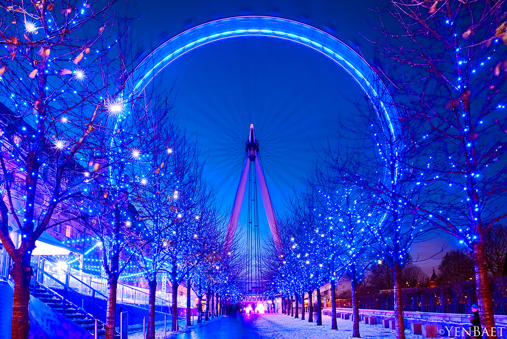 London Holiday Lights at The London Eye The London Eye … Flickr