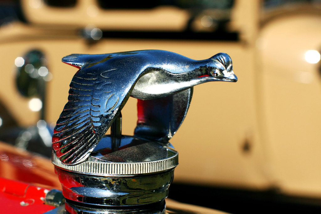 Classic Ford bird hood ornament Classic flying bird hood o… Flickr
