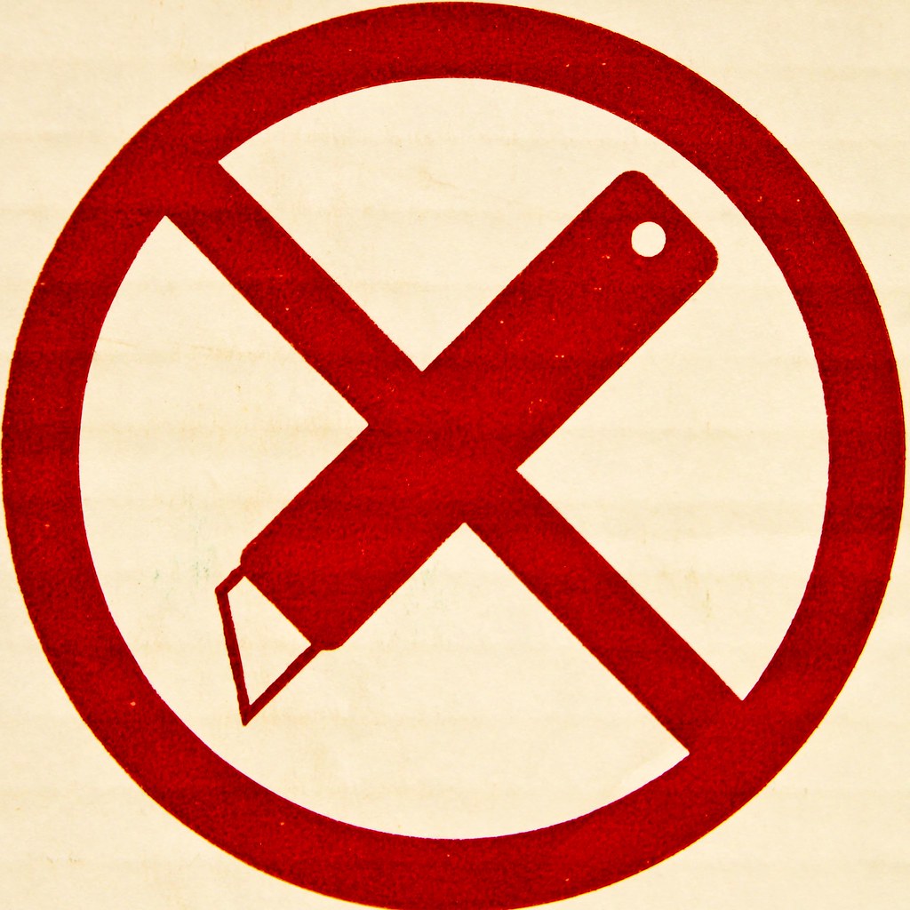 No Cutting Mark Flickr