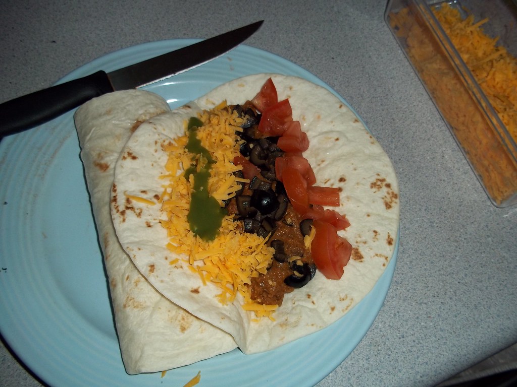 Homemade Burritos 3 Assembled Flour tortillas, tomatoes, r… Flickr