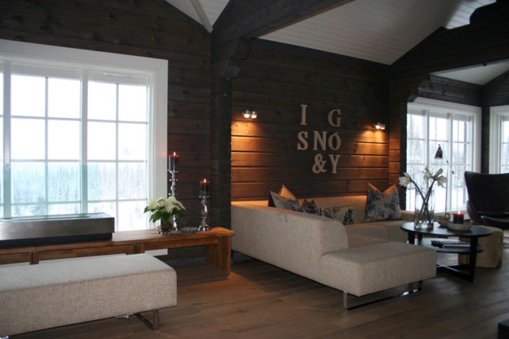 Interieur foto van een houten huis, chalet of vakantiewoni… Flickr