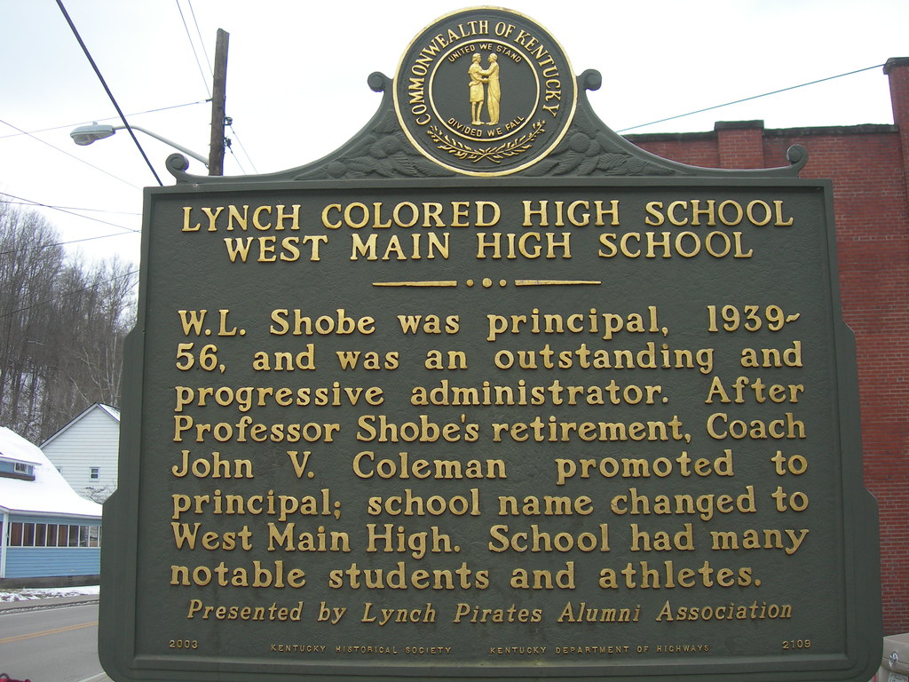 Lynch Colored High School Historic Marker Lynch, Kentucky Jimmy