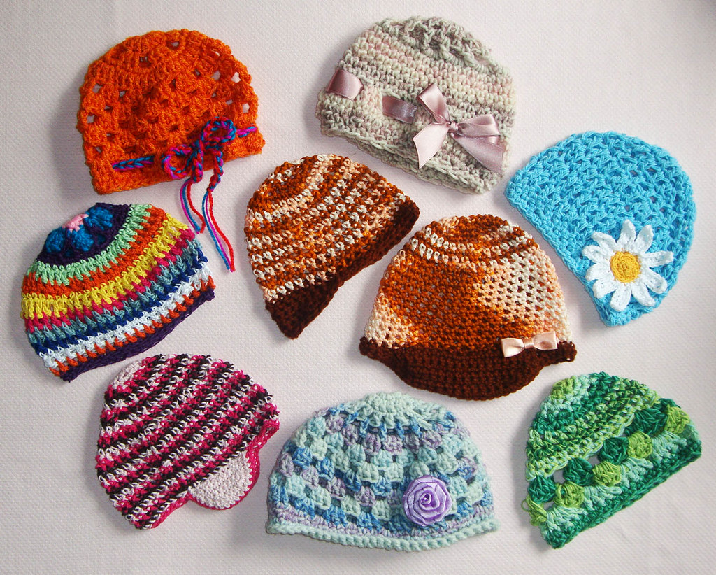 crochet gorritos para bebé de 2m a 12m colas cabelloflo… Flickr