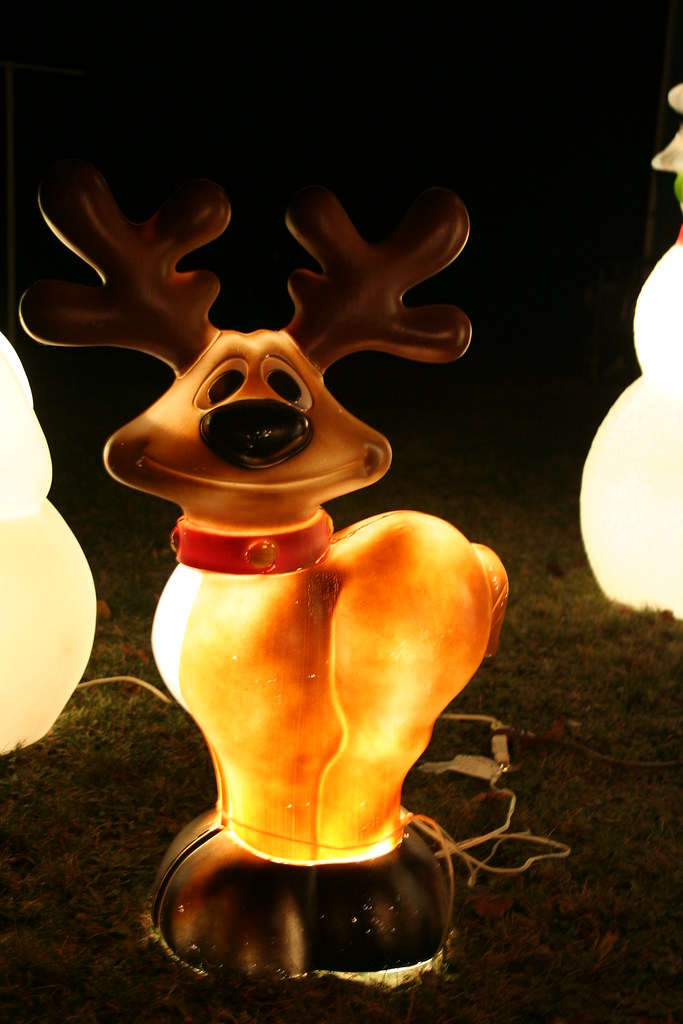 Blow mold Goofy Reindeer davemal585 Flickr