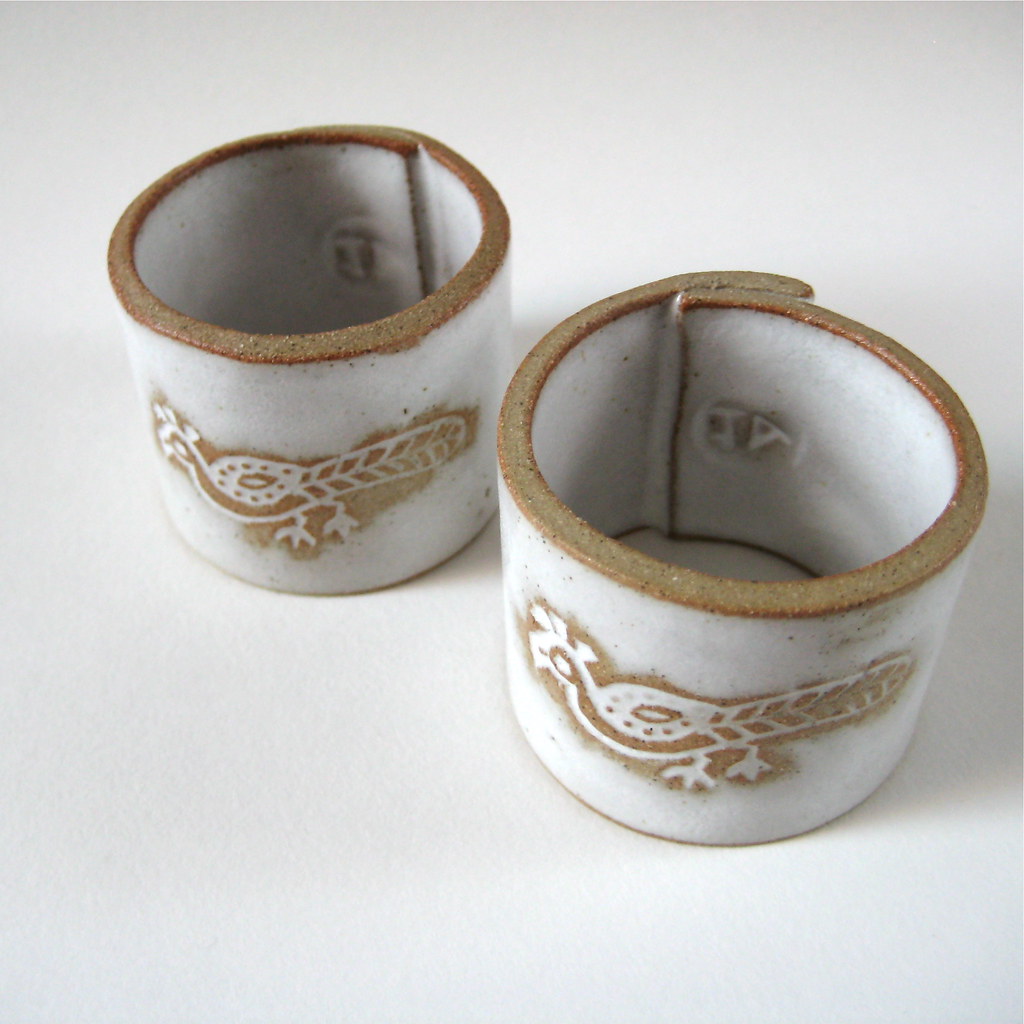 Ceramic napkin rings Ceramic napkin rings handbuilt from… Flickr