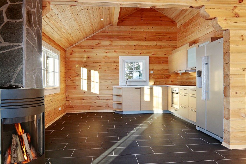 Interieur foto van een houten huis (logwoning). Wonen in H… Flickr