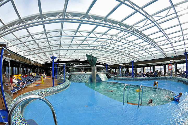 Carnival Pride 14 * The center pool on Pride is covered b… Flickr