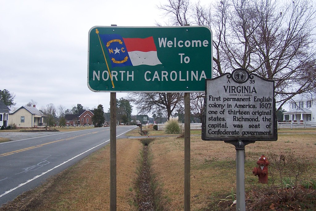 North Carolina / Virginia State Line Gates County, North C… Flickr
