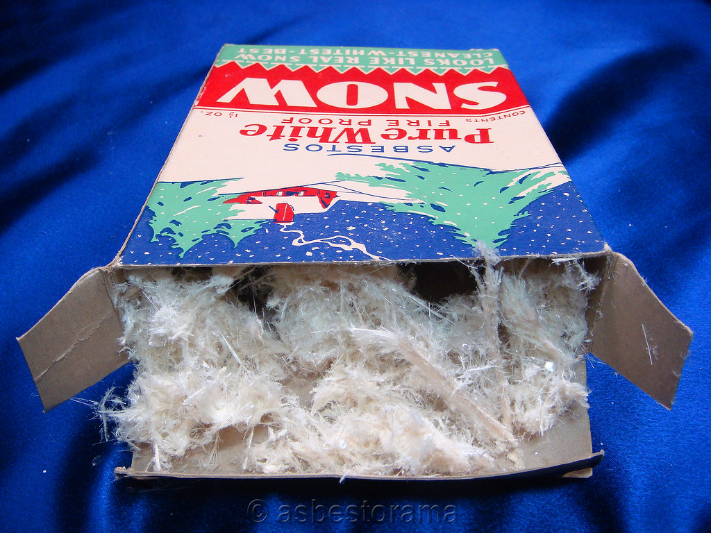 Asbestos Snow with Amosite & Mica Really?? Really. This pa… Flickr