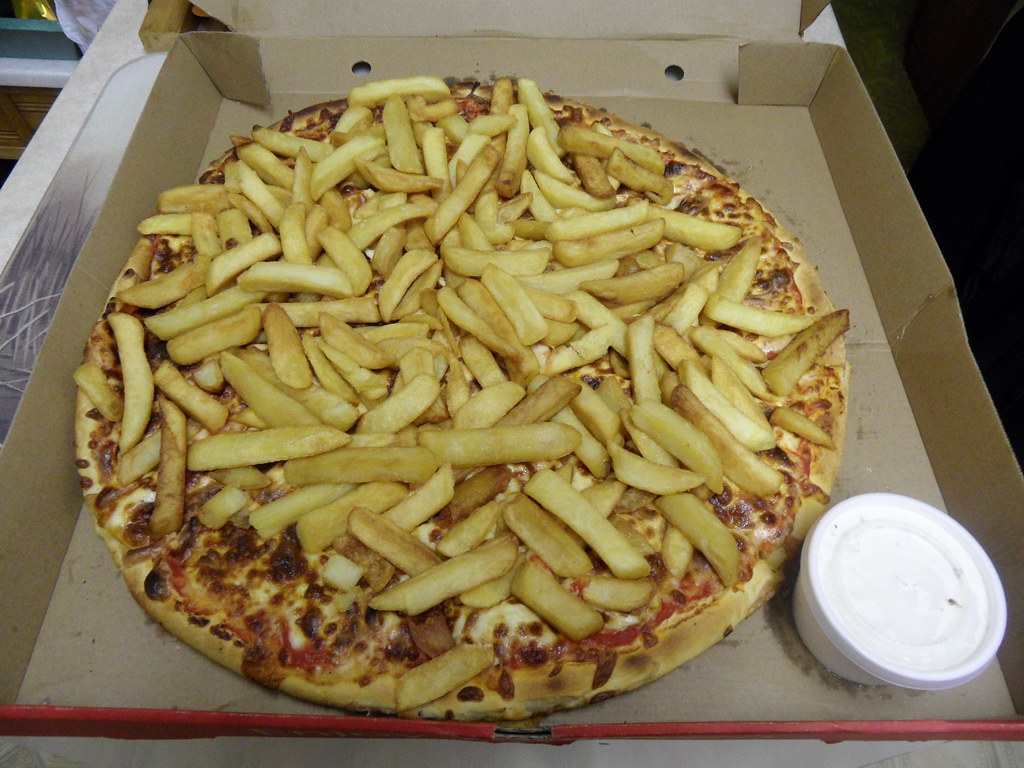Best pizza topping ever A London pizza from Gemini's takea… Flickr