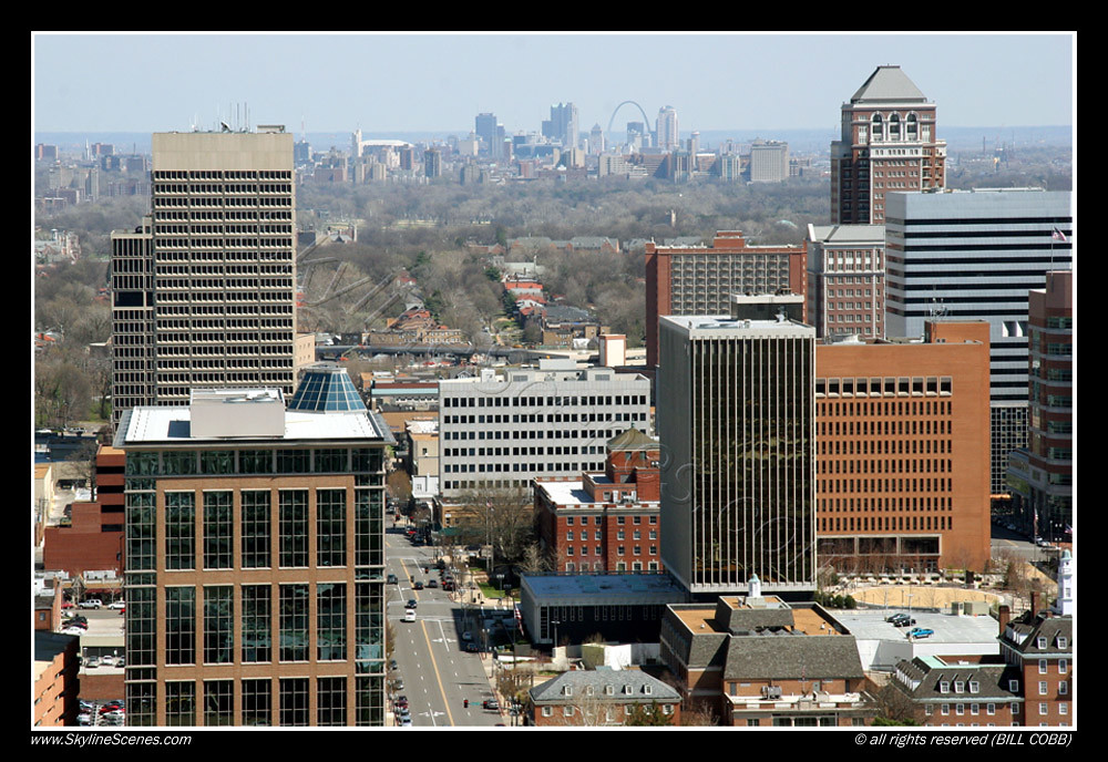 Clayton, MO Clayton, MO with Saint Louis Skyline in Backgr… Bill