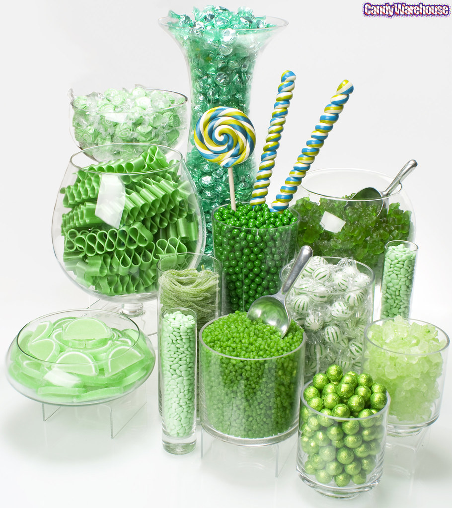 Green Candy Buffet A delicious assortment of sweets in var… Flickr