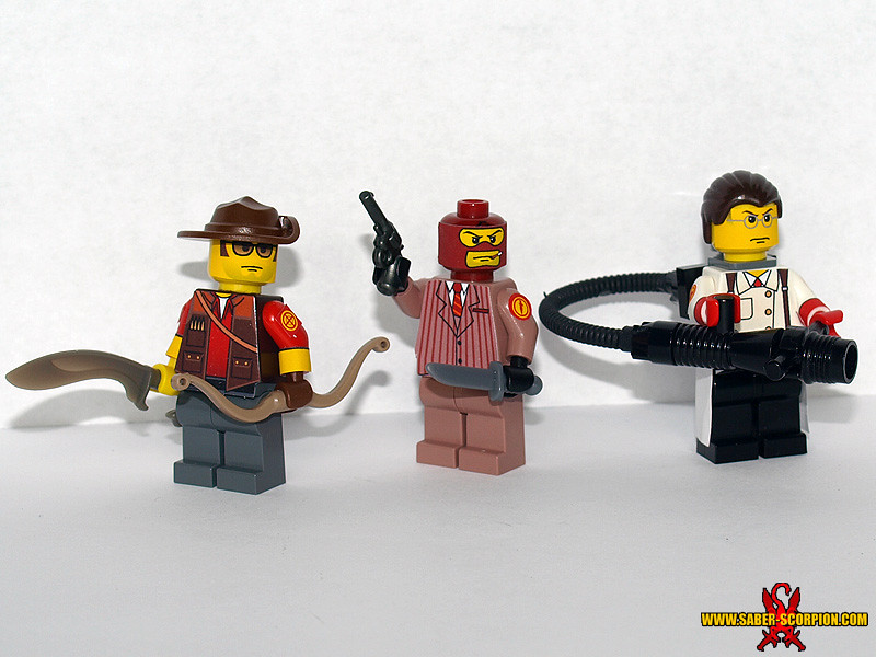 LEGO TF2 Sniper, Spy Medic The Support classes Sniper, S… Flickr