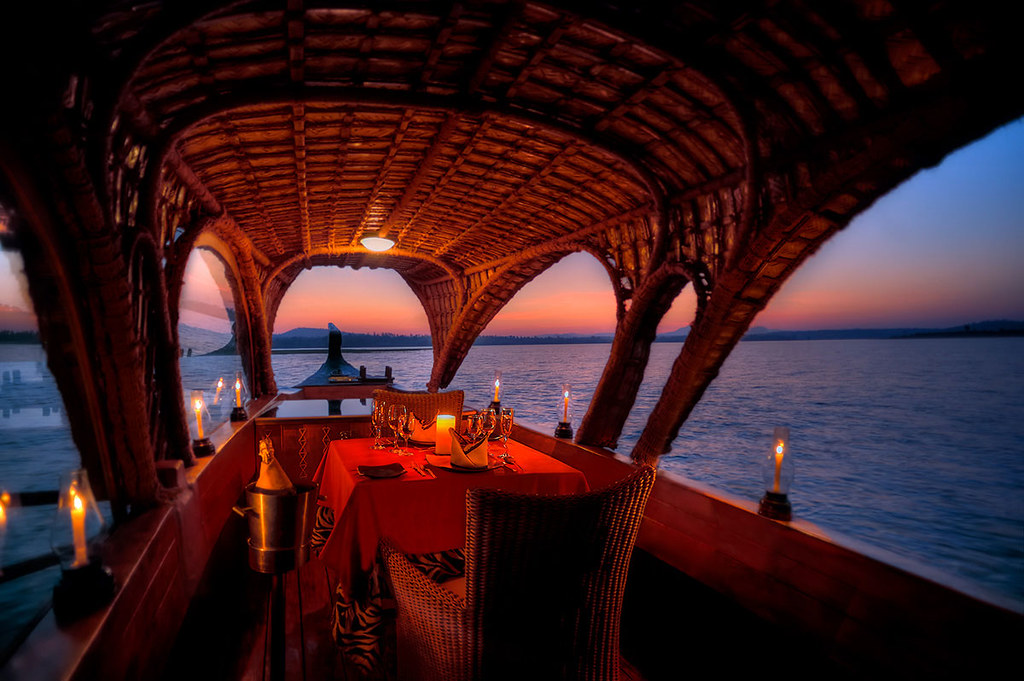 Dinner by candlelight Boat dining on the Kabini River Flickr