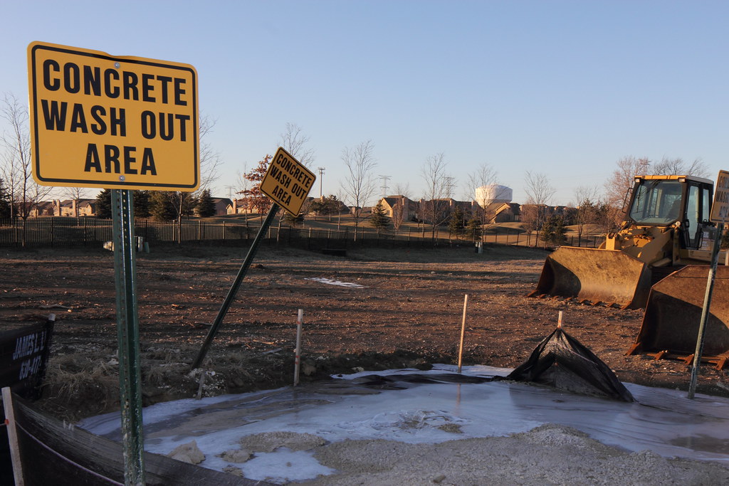 Concrete Washout Area In a new development in the Wheaton/… Flickr
