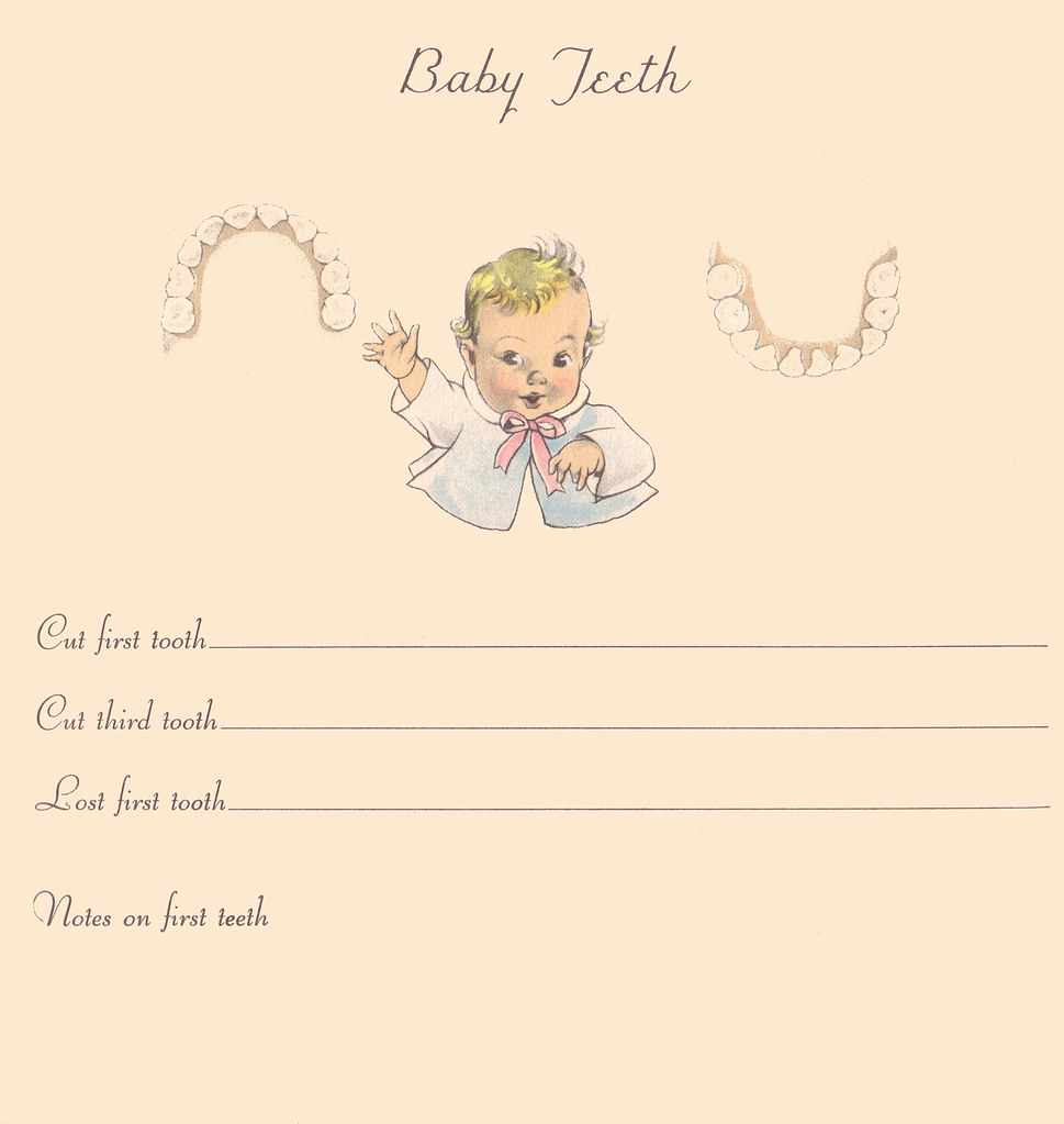 Baby teeth “Our Baby Book,” a keepsake baby album illustra… Flickr