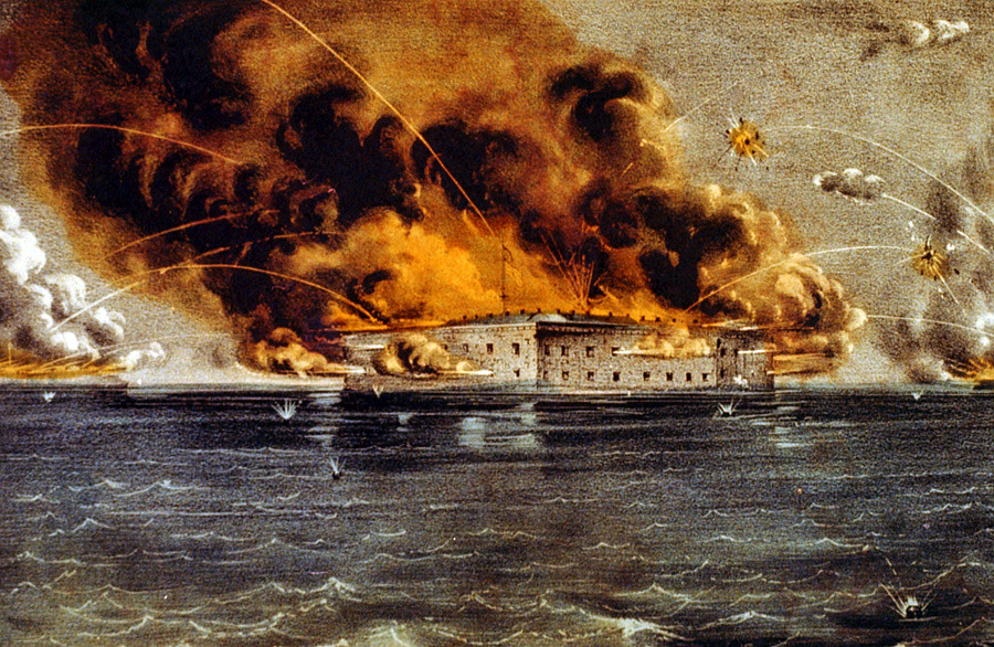 Bombardment of Fort Sumter, April 1213, 1861 See hd.house… Flickr