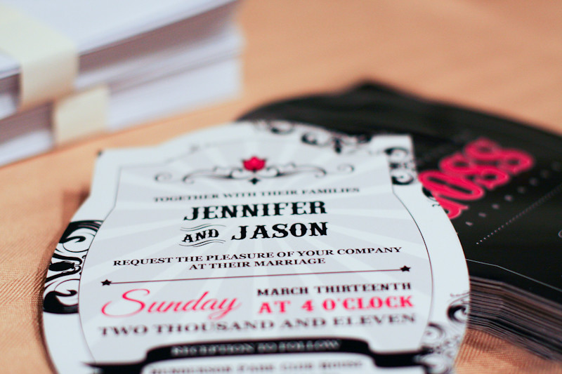 Wedding Invitations I designed these rockabilly inspired w… Flickr