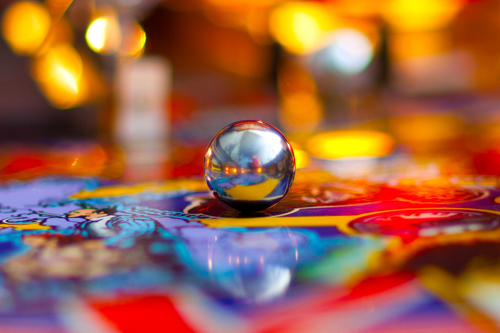 Extra Ball On the pinball playfield. Canon 85mm F/1.2 wide… Flickr