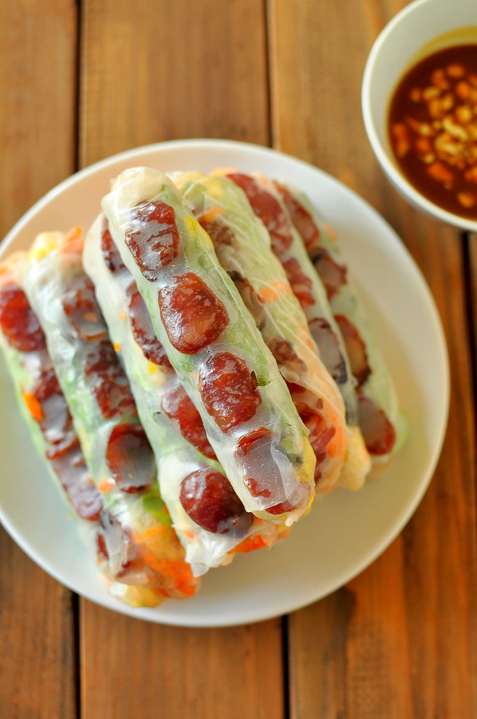 Bo Bia Recipe Vietnamese Jicama, Carrot, Chinese Sausage, Egg, and