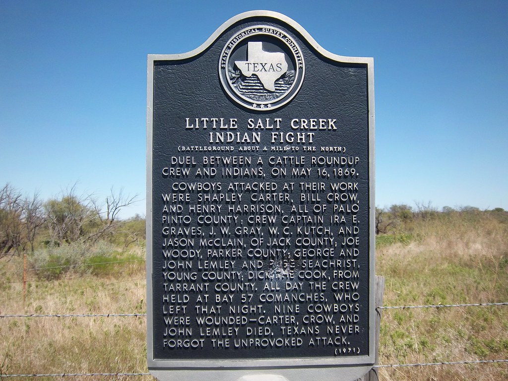Little Salt Creek Indian Fight, Olney, Texas Historical Ma… Flickr