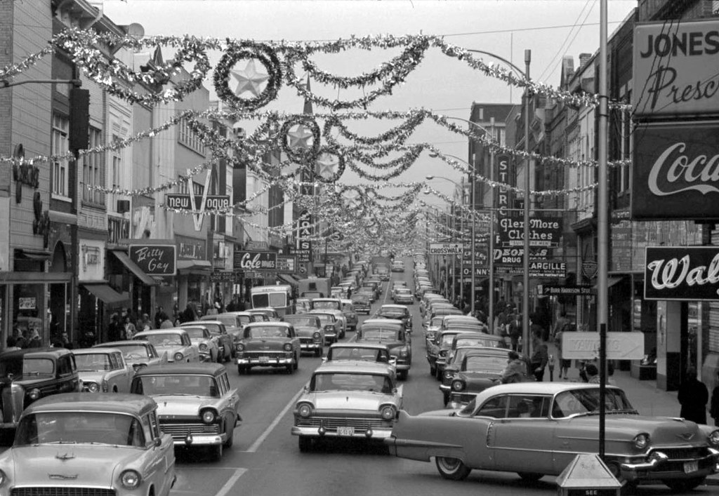 Street scene, late 1950s Railroad Jack Flickr