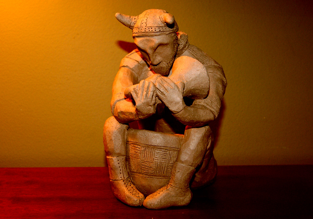 kiln god "Leif the Guardian of MugPhlutes & Horns" Flickr