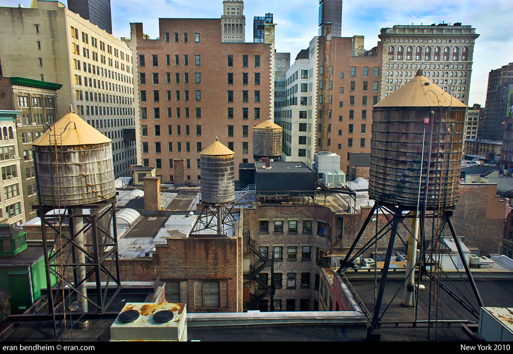 New York Water Tanks New York water tanks form the roofs l… Flickr