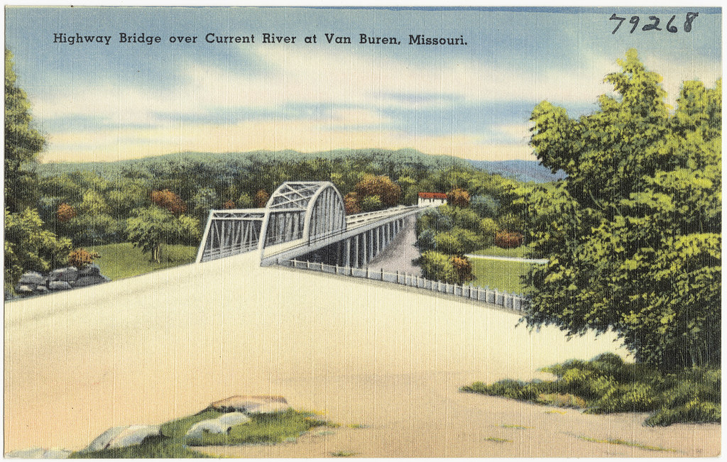 Highway bridge over Current River at Van Buren, Missouri Flickr