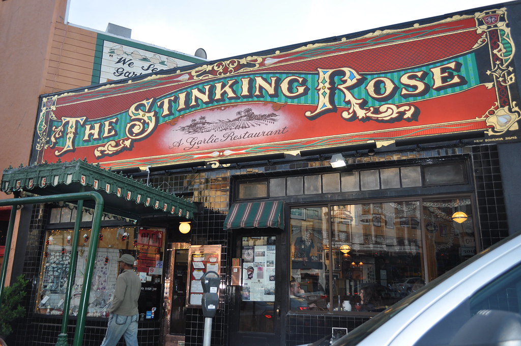 The Stinking Rose This garlic restaurant definitely caught… Flickr