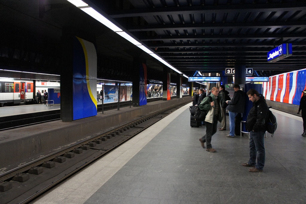 Zurich airport train station jlisi984 Flickr