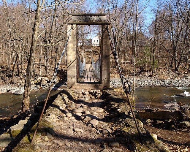 Palenville Swinging Pedestrian Bridge over Kaaterskill Creek, Catskill
