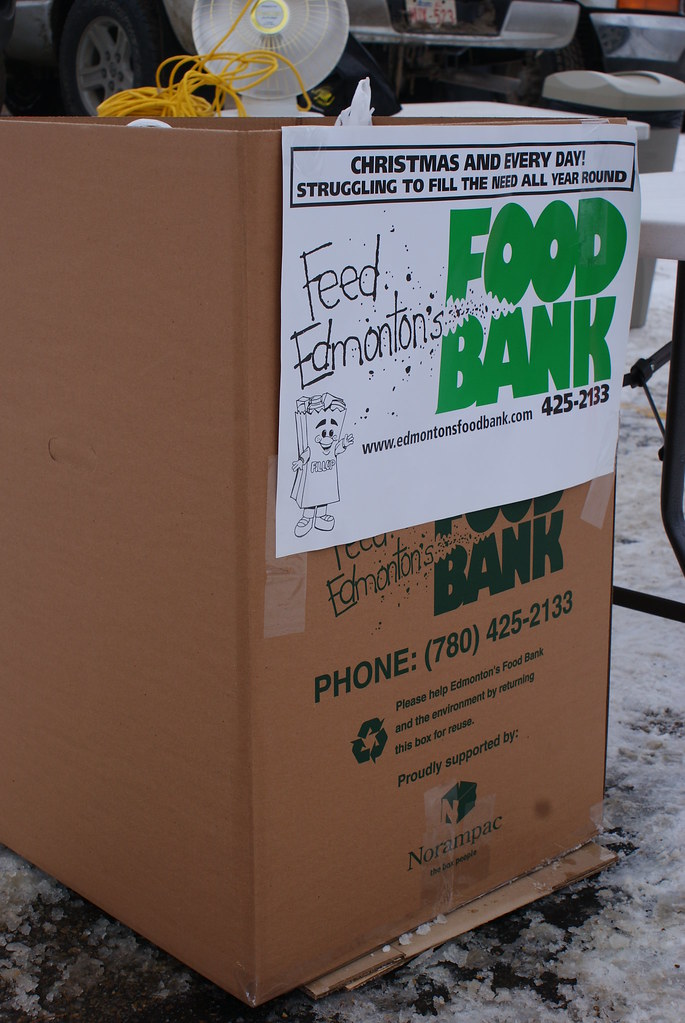 3.25 boxes filled of Edmonton Food Bank donations and 906… Flickr