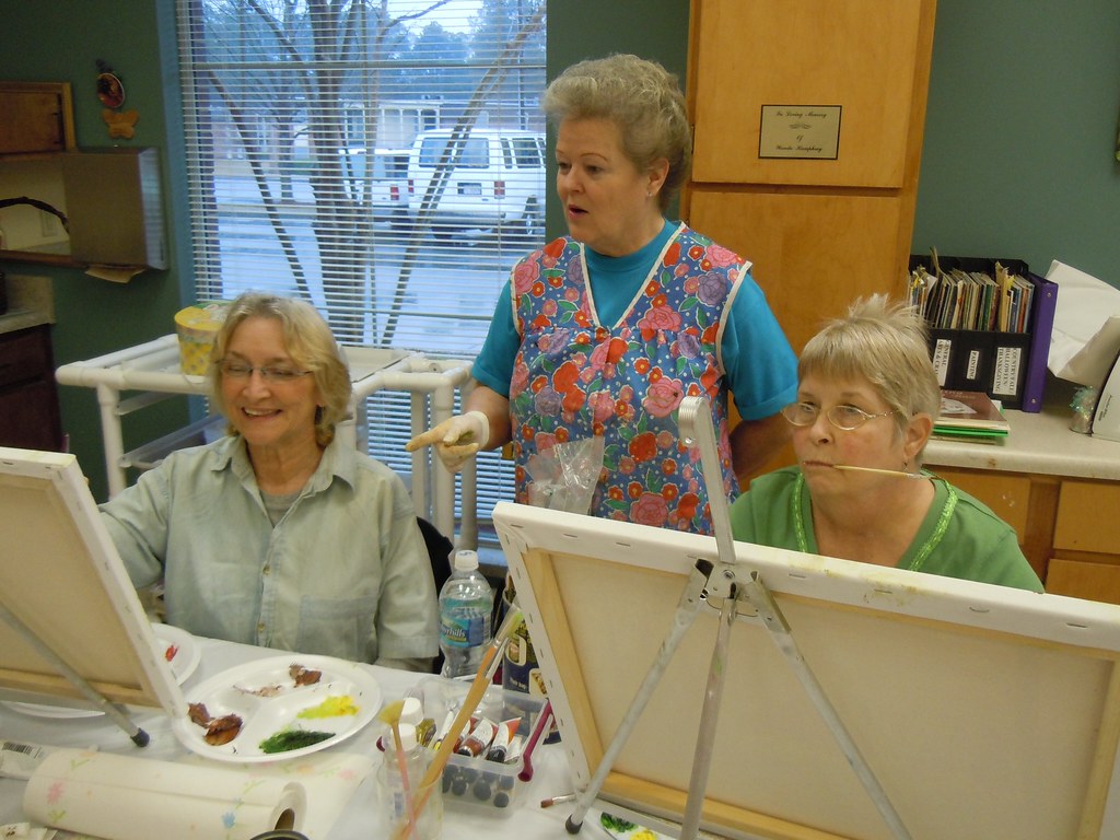 Teaching Oil Painting at the Senior Citizen Center Flickr
