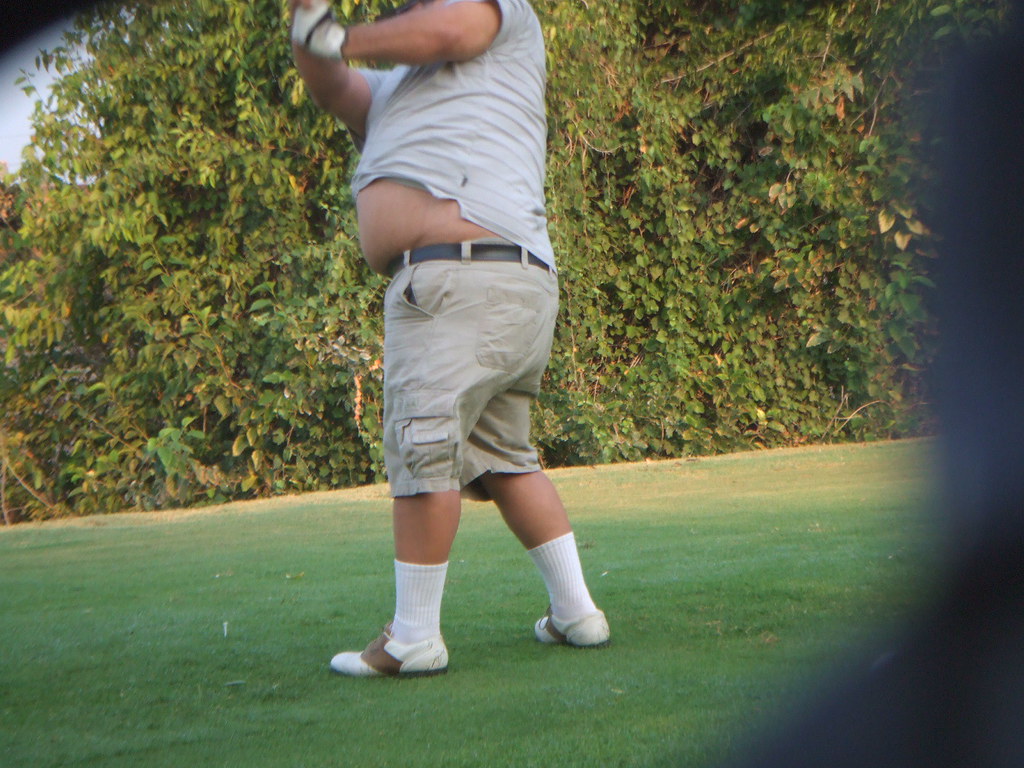 Golfer's belly Went golfing with a few (straight) amigos