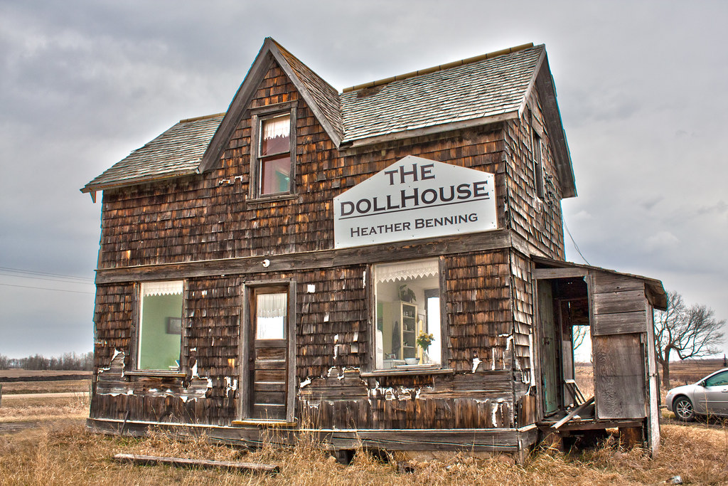 Lifesize dollhouse East of Sinclair, Manitoba A lifesize… Flickr
