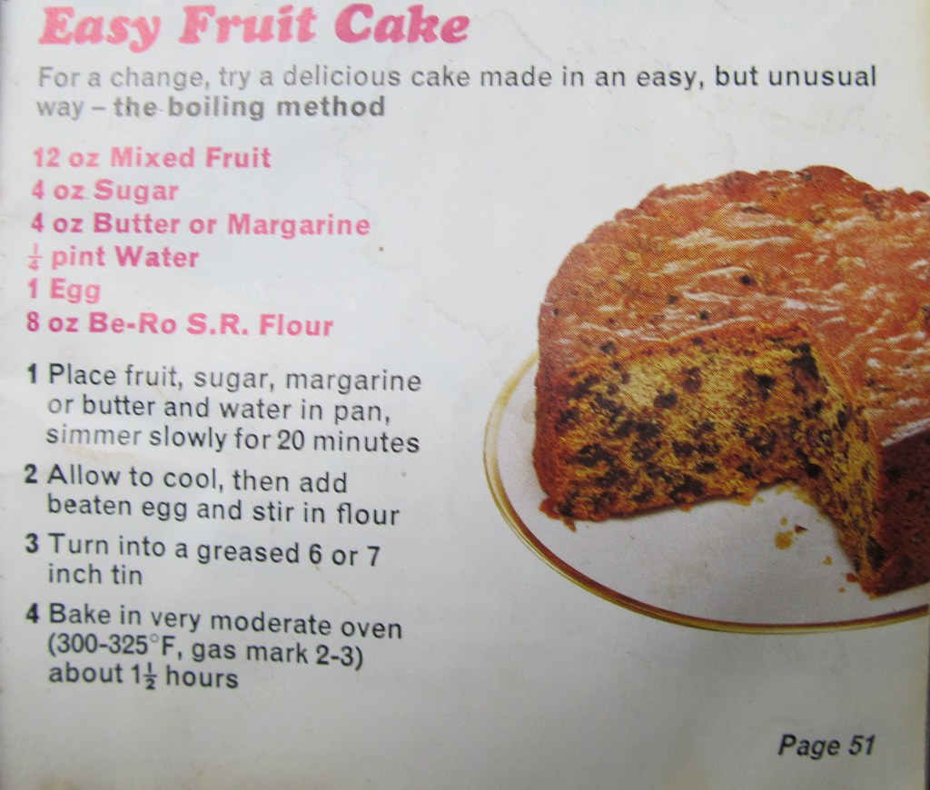 Boiling fruit cake this is from the old Bero Cook Book and… Flickr