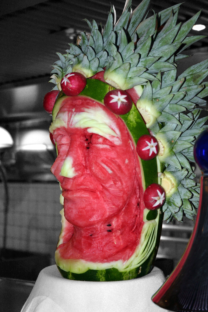indian chief watermelon Very intricate watermelon carving … Flickr