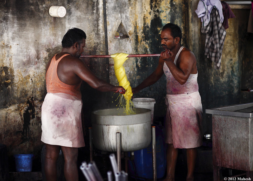 Cotton Yarn Dyeing Kanchipuram Recently visited, one of … Flickr