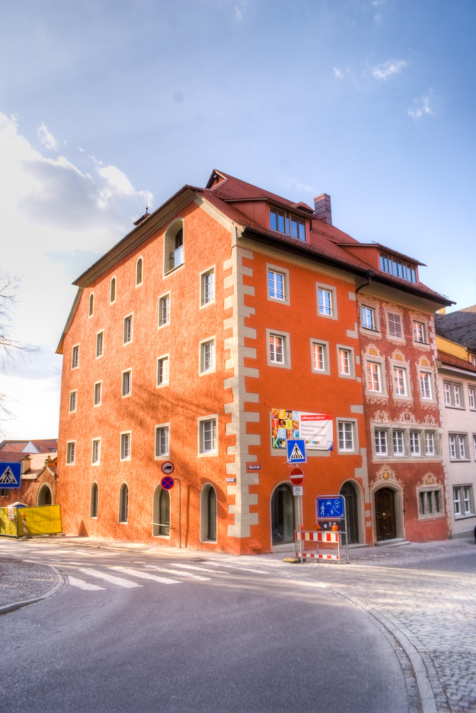 Orange house in Ravensburg, Germany Clemens v. Vogelsang Flickr