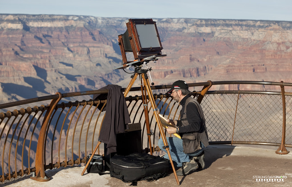 11x14 view camera at the Grand Canyon 5DMK2_28901