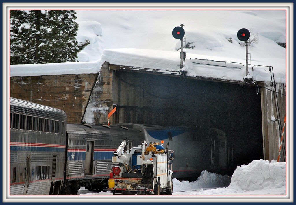Donner pass Snow Shed While crossing the Sierra Nevada mou… Flickr