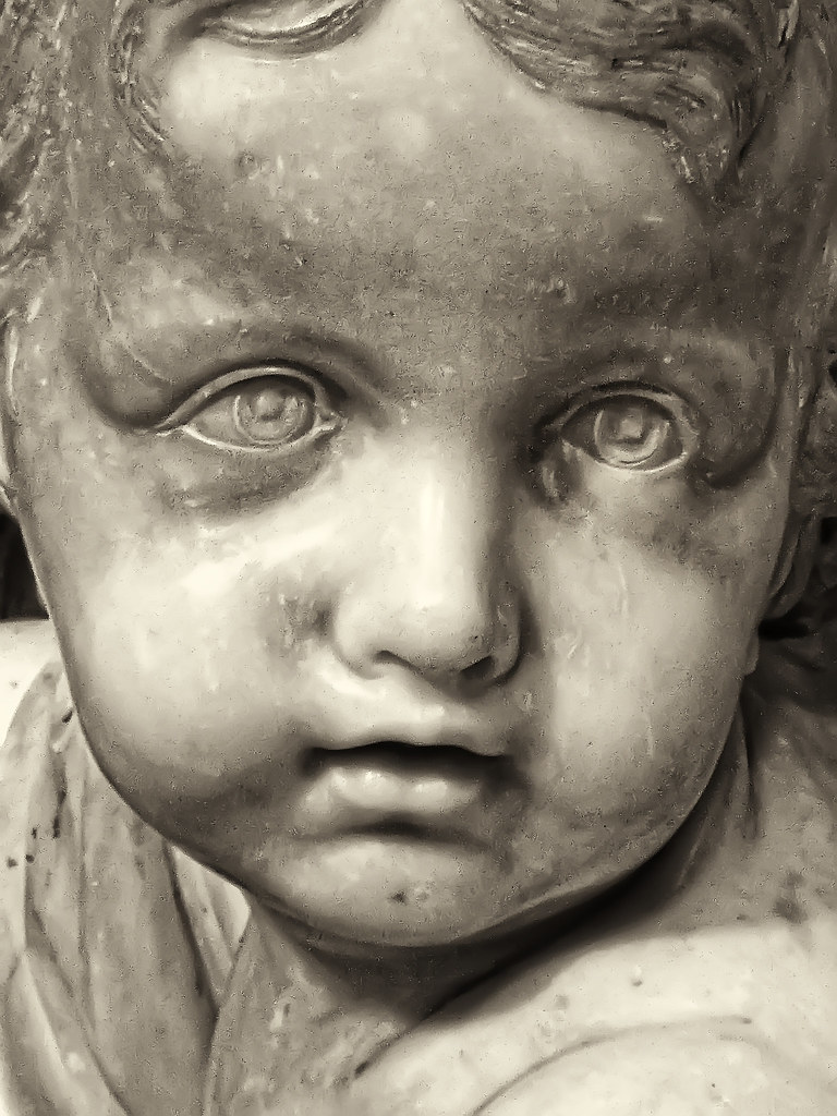 Cherub sculpture face detail Daniel Schwabe Flickr