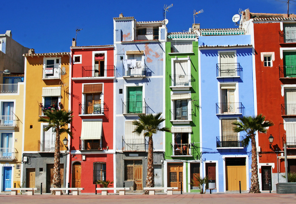 La Vila Joiosa Shorefront houses in la Vila Joiosa in Spai… Mickey