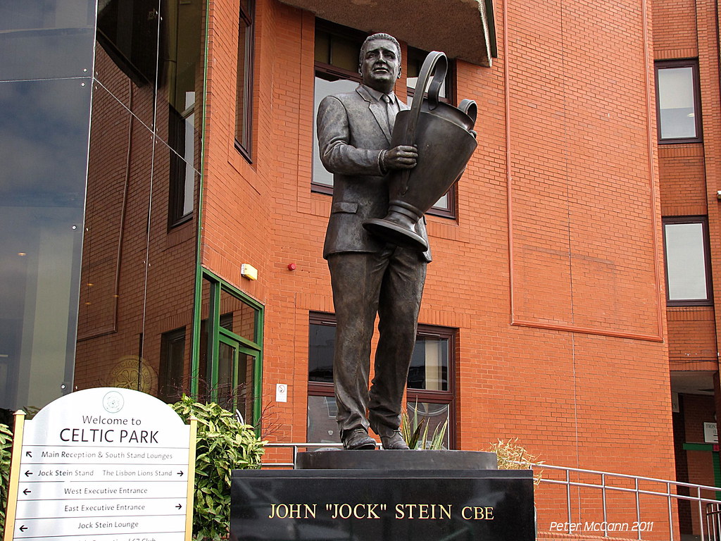 Jock Stein Statue outside Celtic Park to commemorate the d… Flickr