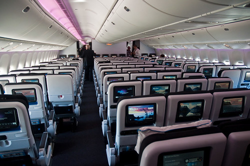 Air New Zealand's new 777300ER interior Economy Cabin. Flickr