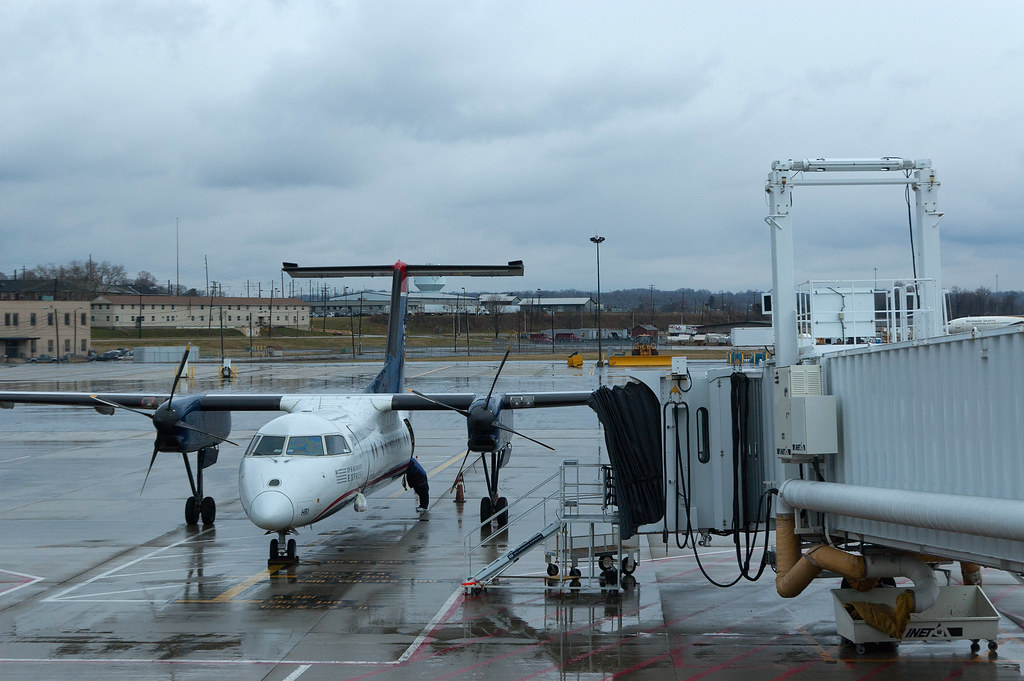 Puddle Jumper at HIA The prop plane at Harrisburg Internat… Flickr