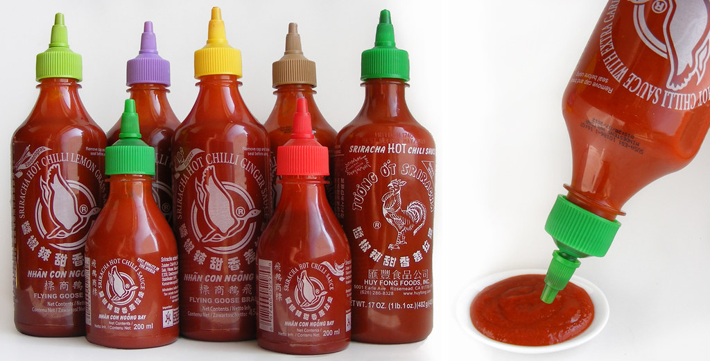 Sriracha Hot Chili Sauces Big bottles, fltr lemongrass (l… Flickr